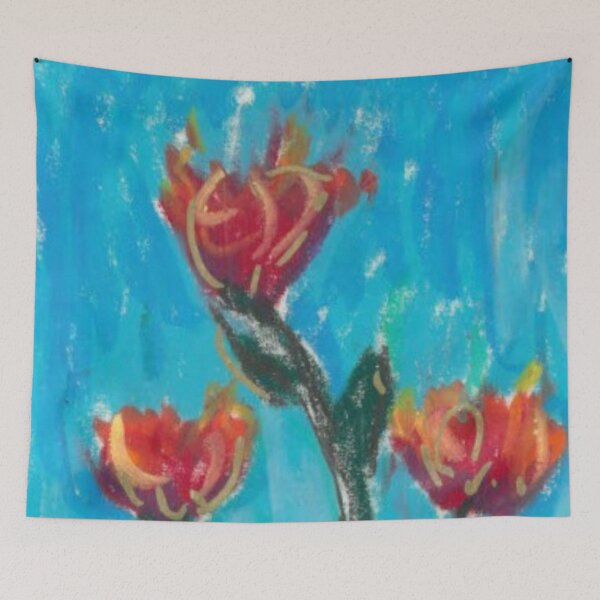 Item preview, Vibrant Red Flowers 3 of 4 designed and sold by Sarah Aubry.