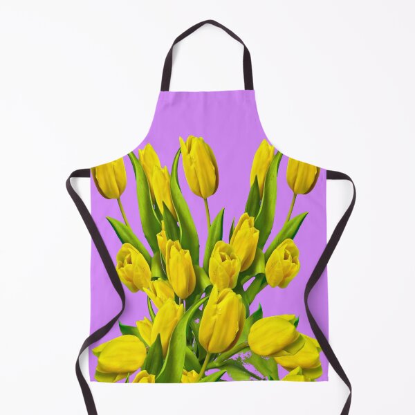 Item preview, YELLOW TULIPS PATTERN BOUQUET LILAC ART designed and sold by sharlesart.