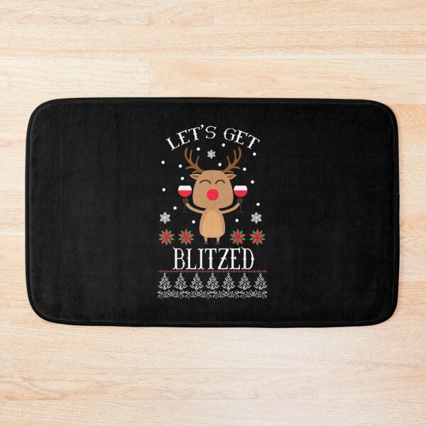 Item preview, Funny Ugly Christmas Wine Print Christmas Party Print designed and sold by ymaszcarme.