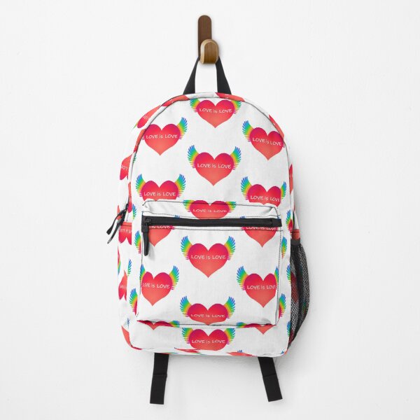 Item preview, Red Rainbow Heart - Love is Love designed and sold by RawSunArt.