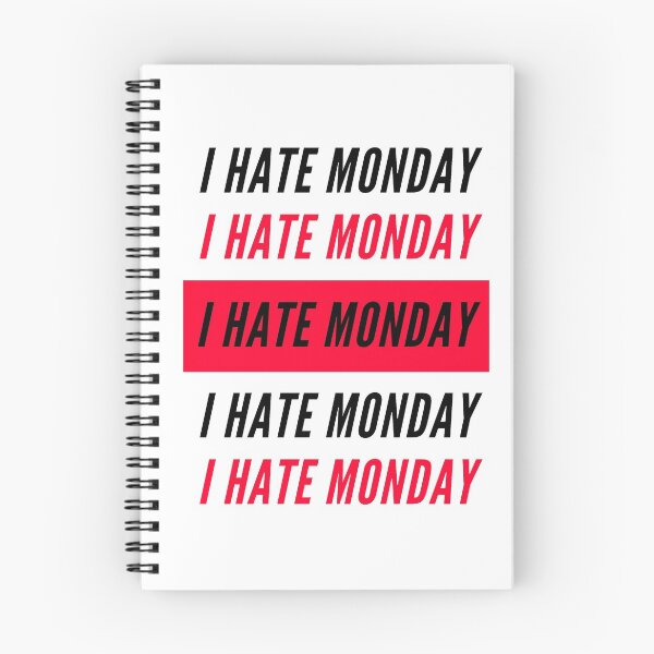 Item preview,  I Hate Monday black designed and sold by Wagdy-online.