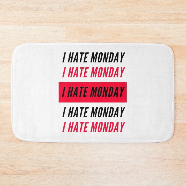 Item preview,  I Hate Monday black designed and sold by Wagdy-online.