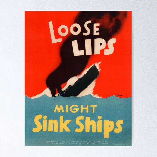 Item preview, Loose Lips Might Sink Ships designed and sold by warishellstore.