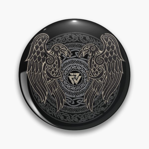 Item preview, Norse Viking Ravens Valknut Celtic Knotwork Distressed designed and sold by BluePagan.