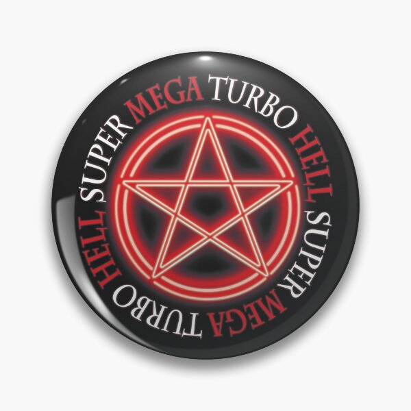 Item preview, Pentagram Supernatural Neon Sign Super Mega Turbo Hell designed and sold by ZombieFujoshi.