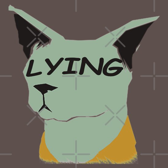 lying cat t shirt