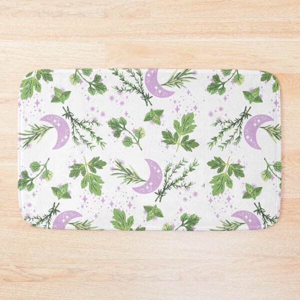 Item preview, Herbs Moons And Magic Pattern designed and sold by Natasha Rolfe.