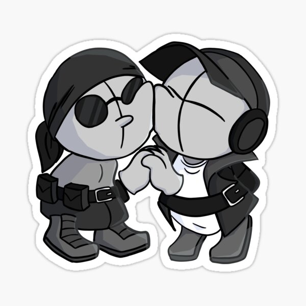 Madness Combat - Deimos and Sanford Sticker