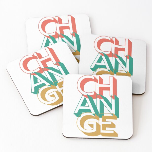 Item preview, Change in multi color letters designed and sold by AbiLeads.