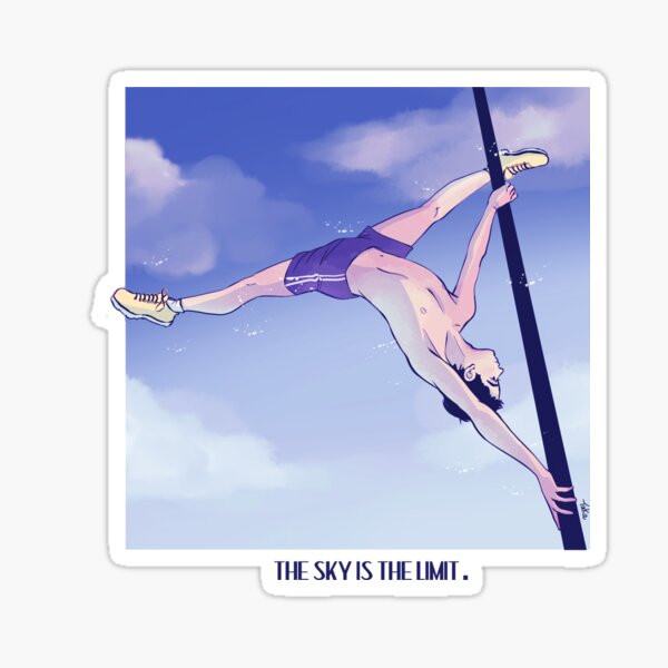 Pole dancer: the sky is the limit Sticker