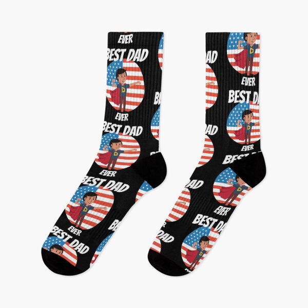 Item preview, Best Dad Ever With US American Flag designed and sold by Avishy.