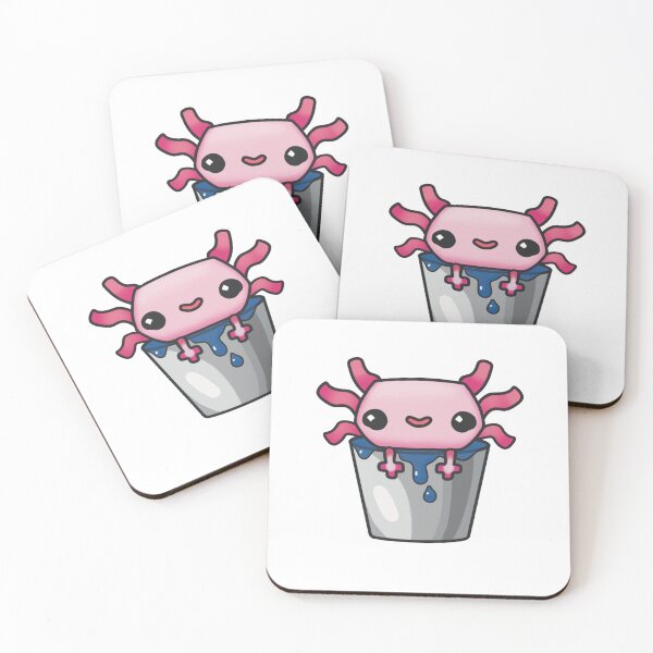 Item preview, Bucket of Axolotl pink designed and sold by Vanthaera.