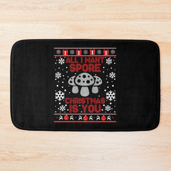 Item preview, All I Want Spore Christmas Mushroom Hunting Ugly Sweater designed and sold by choonhoven.