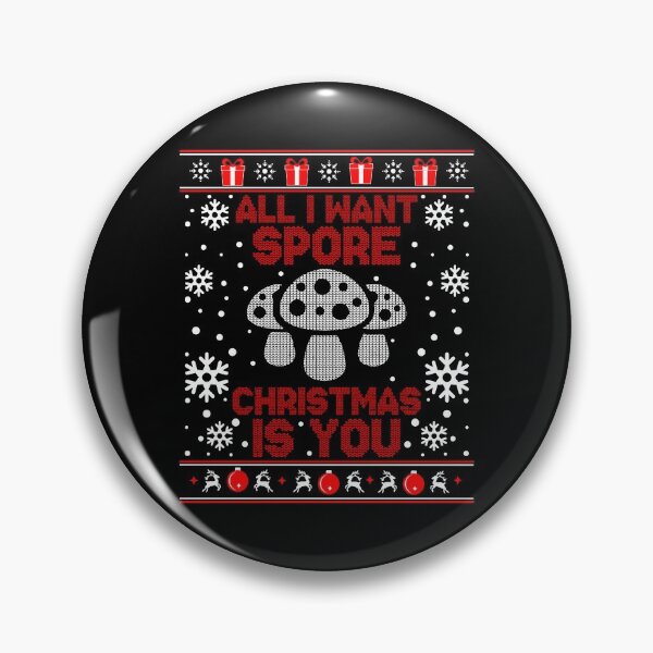 Artikelvorschau, All I Want Spore Christmas Mushroom Hugly Sweater entworfen und verkauft von choonhoven.