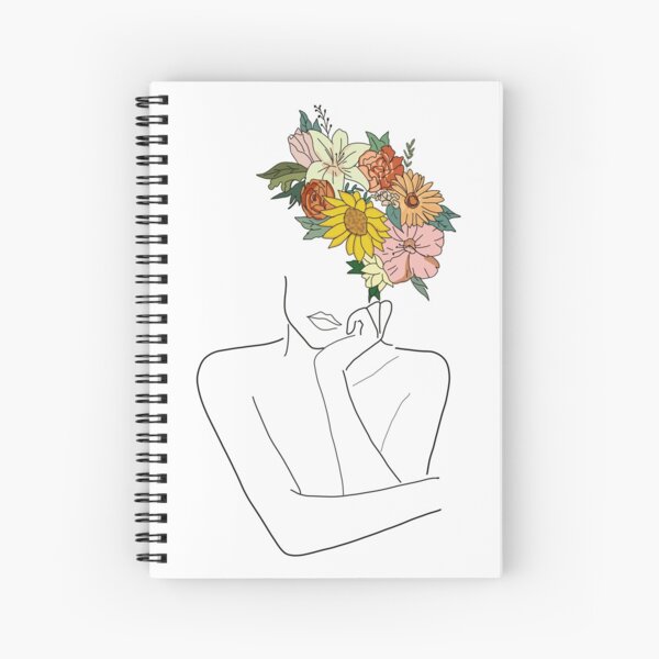 Rose Flower Head Woman Face Wall Art  Vibrant Feminine Print –  MetisArtPrints