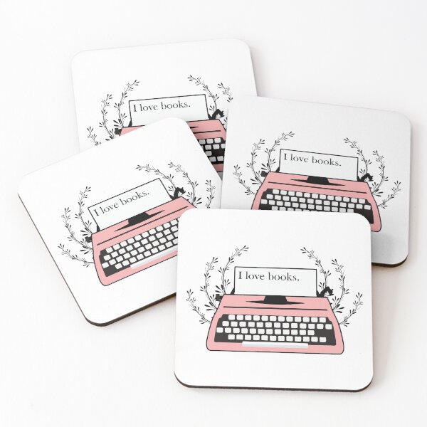 Item preview, I love books, máquina de escribir designed and sold by Missbookshop.