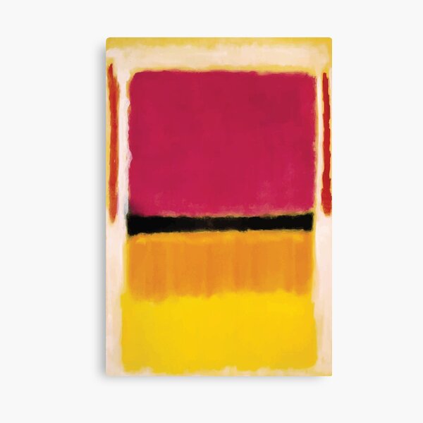 Mark Rothko | Violet, Black, Orange Yellow on White and Red Canvas Print