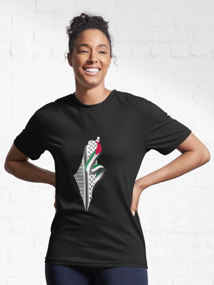 Palestinian keffiyeh, Palestine map Pattern Essential T-Shirt for Sale by  Mo5tar