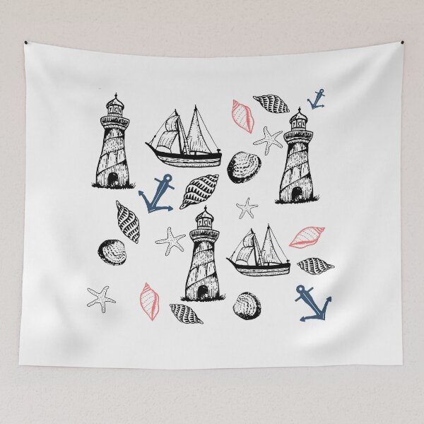 Item preview, Nautical pattern designed and sold by hvasilevshop.