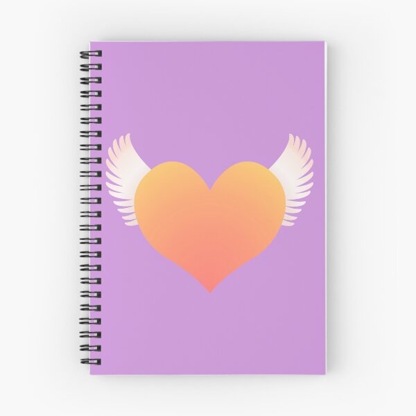 Item preview, Winged Orange Heart designed and sold by RawSunArt.