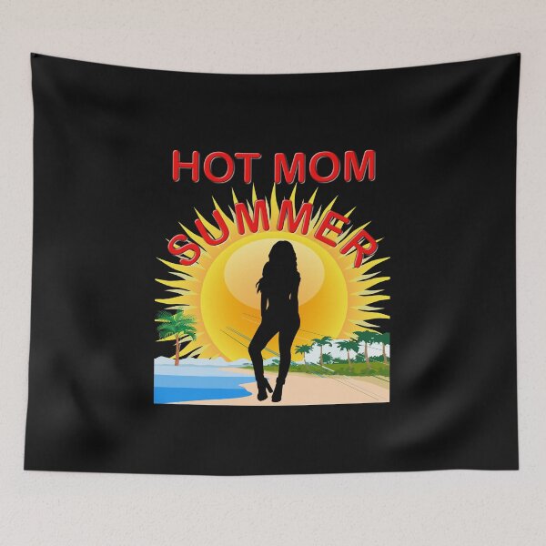 Item preview, Hot mom summer, Summer, mom, hot, funny, love, mother, dad, hot mom, birthday, yoga, beach, cool, meditation, peace, sun, good vibes, summer, designed and sold by bimmer325.