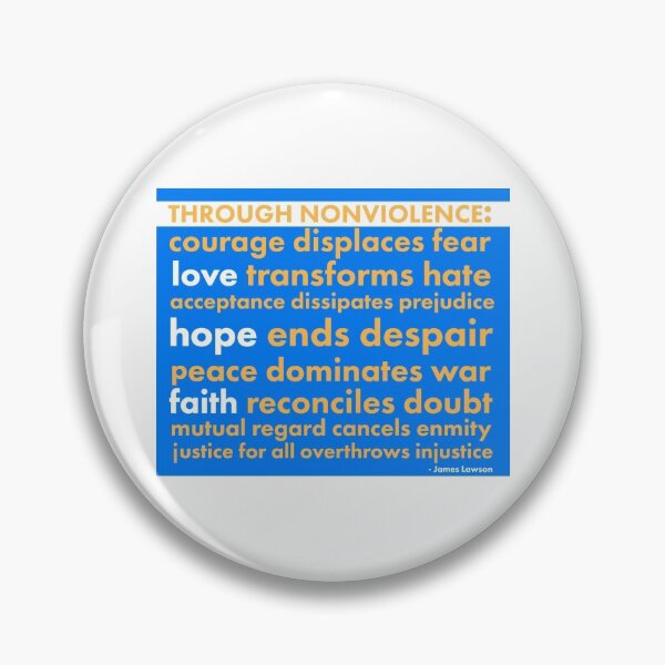 Item preview, Through Nonviolence - James Lawson Quote designed and sold by paceebene.