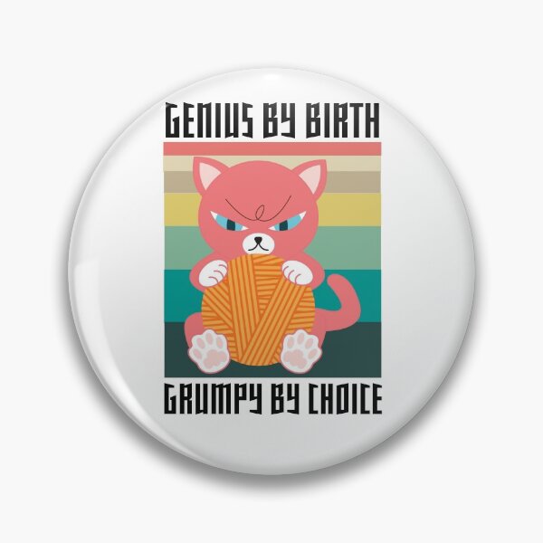 Item preview, Genius By Birth Grumpy By Choice Light Edition designed and sold by IslandDrip.