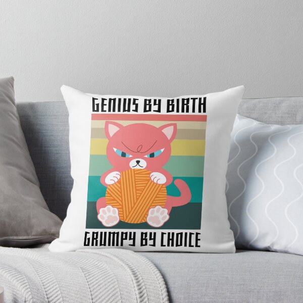 Item preview, Genius By Birth Grumpy By Choice Light Edition designed and sold by IslandDrip.