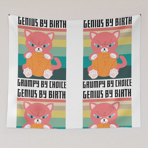 Item preview, Genius By Birth Grumpy By Choice Light Edition designed and sold by IslandDrip.