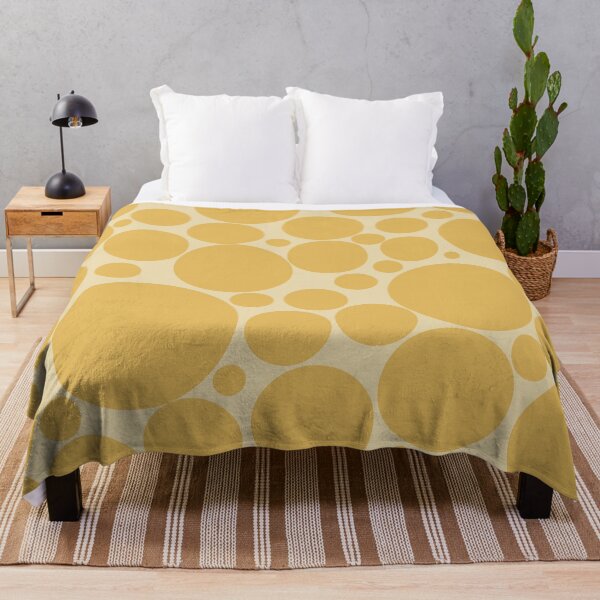 Item preview, Bubbly Mod Dots Pattern in Mustard Yellow Tones designed and sold by kierkegaard.