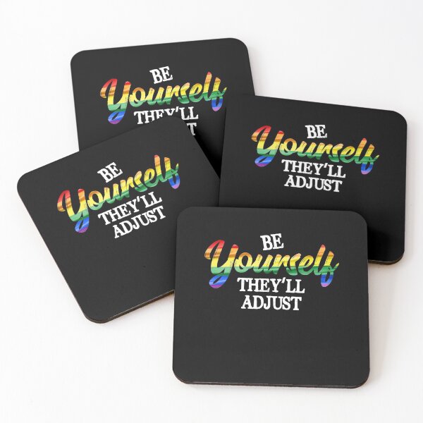 Item preview, Be Yourself They'll Adjust LGBTQ Gay Pride Ally Rainbow designed and sold by Dressed For  Duty.