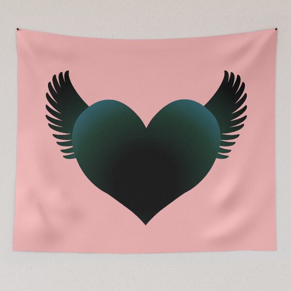 Item preview, Winged Black Heart designed and sold by RawSunArt.