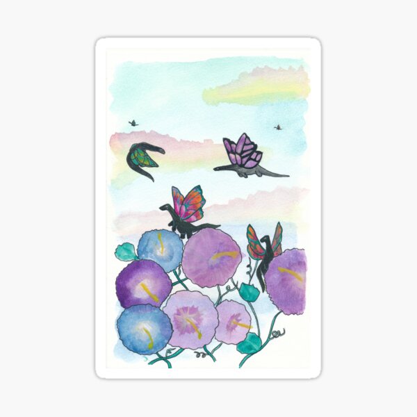 Flock of Dinofae Sticker