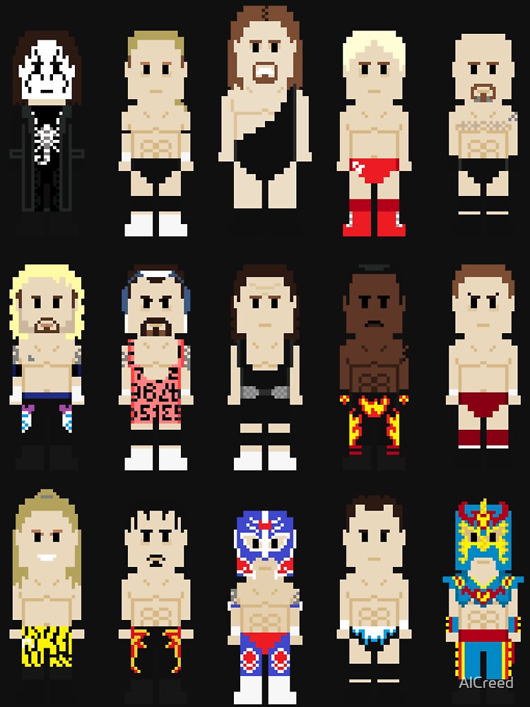 8-Bit Wrestlers Down South by AlCreed