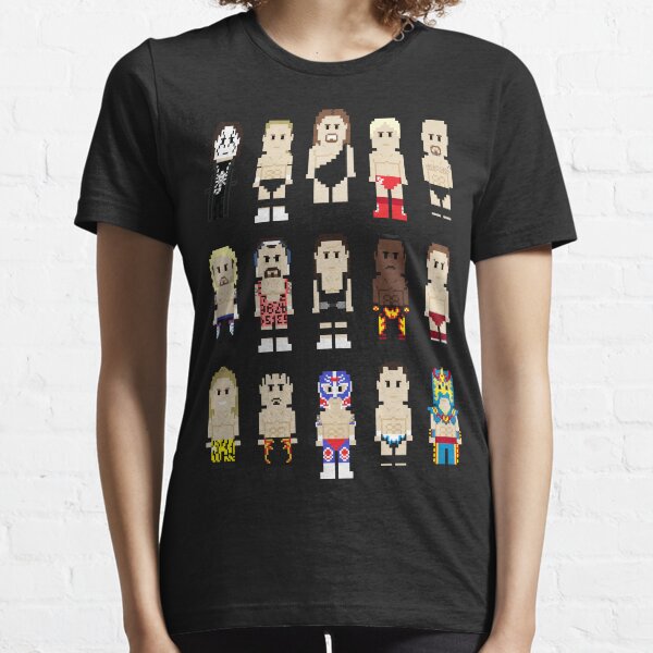8-Bit Wrestlers Down South Essential T-Shirt