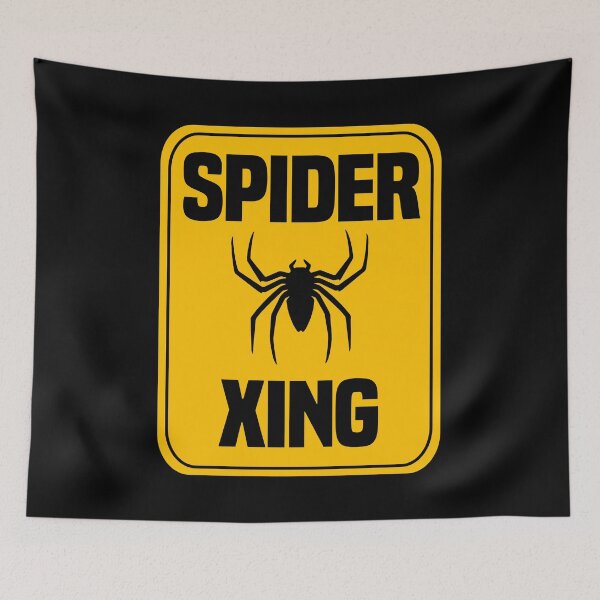 Item preview, Spider Warning Sign designed and sold by cannevas.