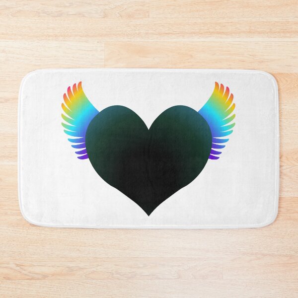 Item preview, Rainbow-Winged Black Heart designed and sold by RawSunArt.