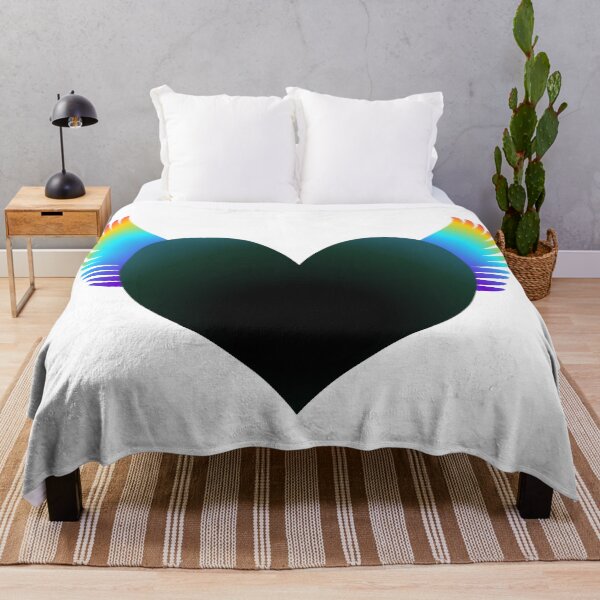 Item preview, Rainbow-Winged Black Heart designed and sold by RawSunArt.