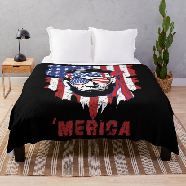 Item preview, 4th of July independence day Abraham Lincoln, Merica sunglasses, Fourth of July, USA American Flag, Funny July 4th Vintage US Flag designed and sold by LEGACY10.