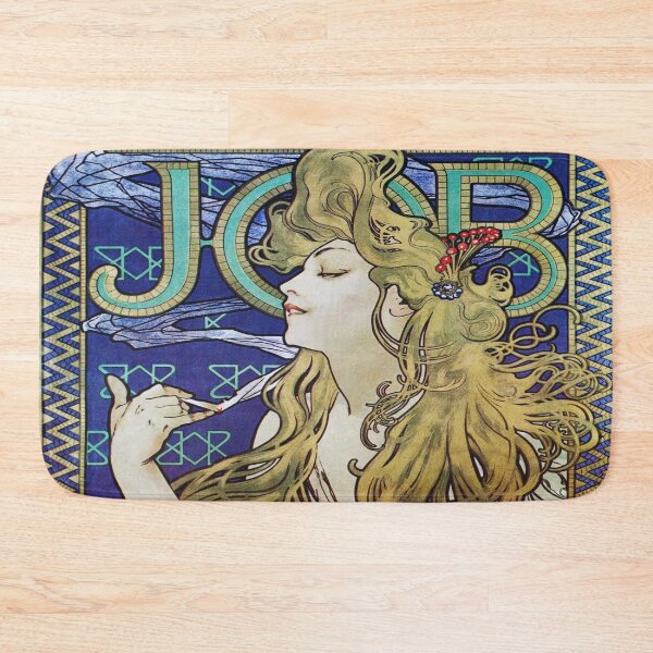 Item preview, Mucha Job 1896 - Vintage Job Cigarette Papers Poster Enhanced Copy designed and sold by molamode.