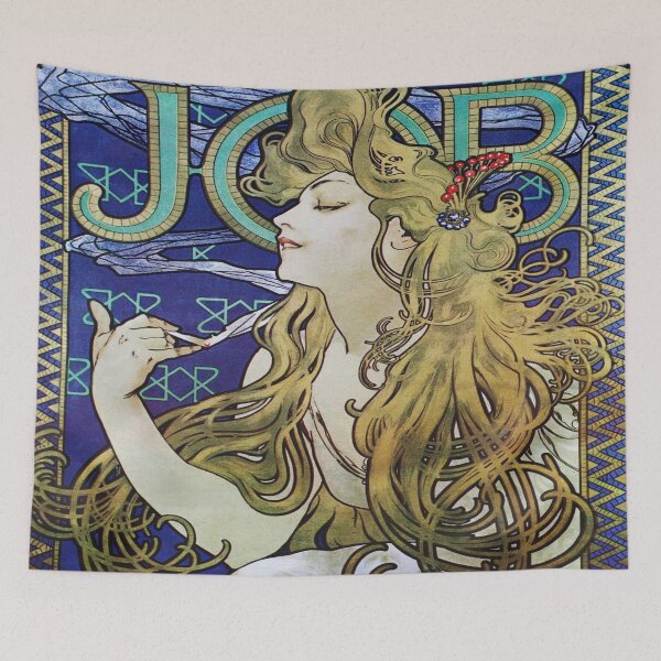 Item preview, Mucha Job 1896 - Vintage Job Cigarette Papers Poster Enhanced Copy designed and sold by molamode.