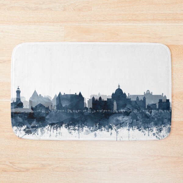 Artikelvorschau, Victoria Skyline Aquarell Marineblau von Zouzounio Art entworfen und verkauft von zouzounioart.