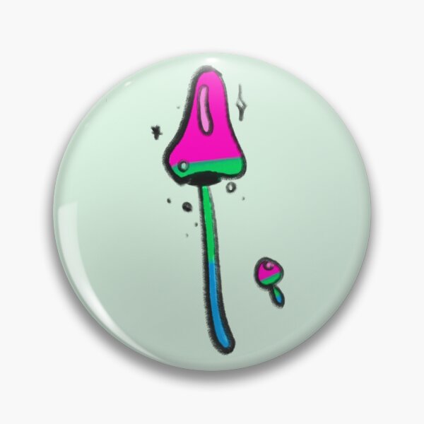 Item preview, Poly pride mushroom designed and sold by AwkwardCrow.