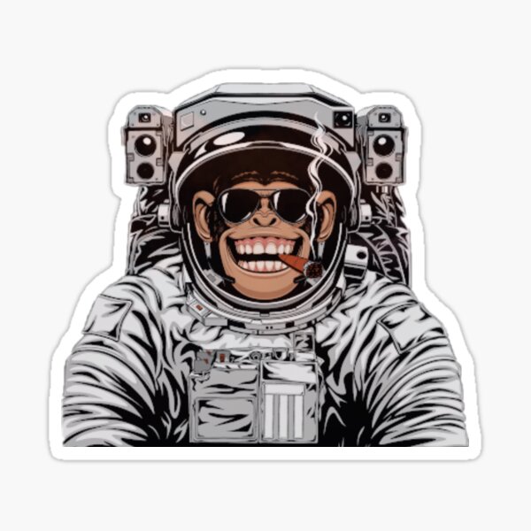 Item preview, Laughing Astronaut Monkey  designed and sold by Lhadjisdaname.