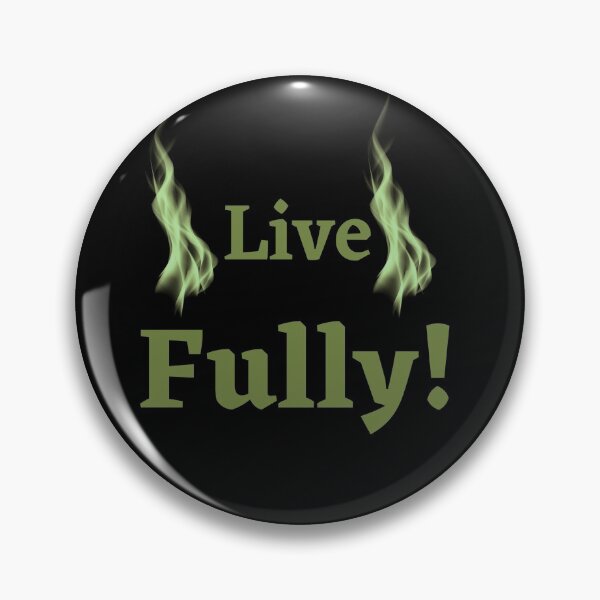Item preview, Live Fully! Motivation & Green Fire Flame designed and sold by ShaunSandhu.