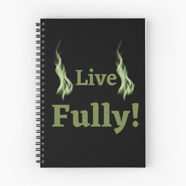 Item preview, Live Fully! Motivation & Green Fire Flame designed and sold by ShaunSandhu.