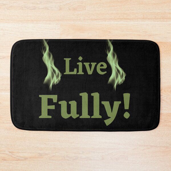 Item preview, Live Fully! Motivation & Green Fire Flame designed and sold by ShaunSandhu.