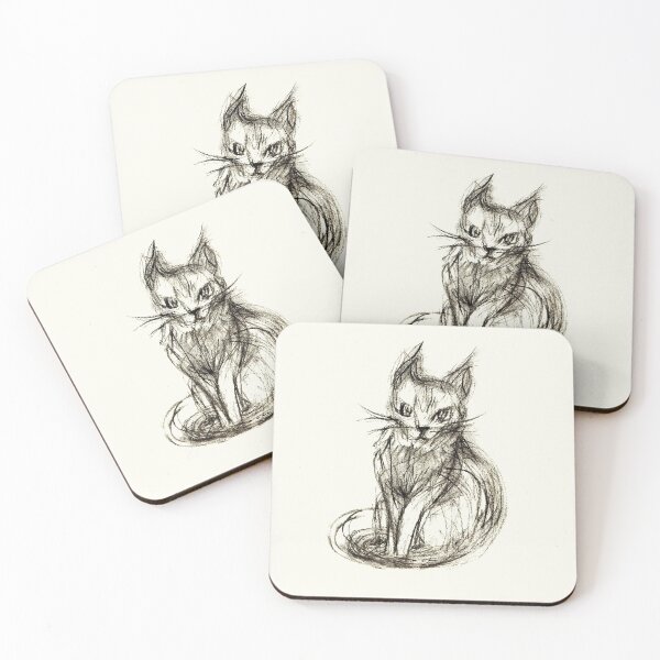 Item preview, Croquis drawing of a cat designed and sold by IWOOJOO.