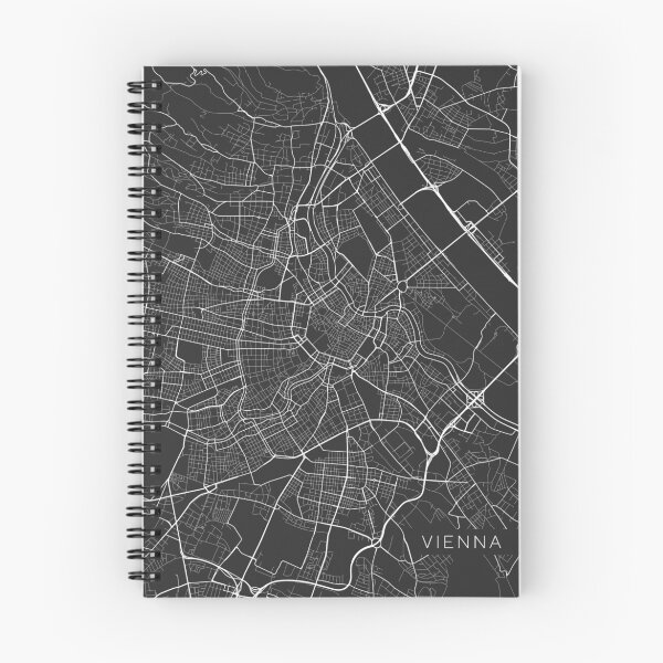 Item preview, Vienna Map, Austria - Gray  designed and sold by MainStreetMaps.
