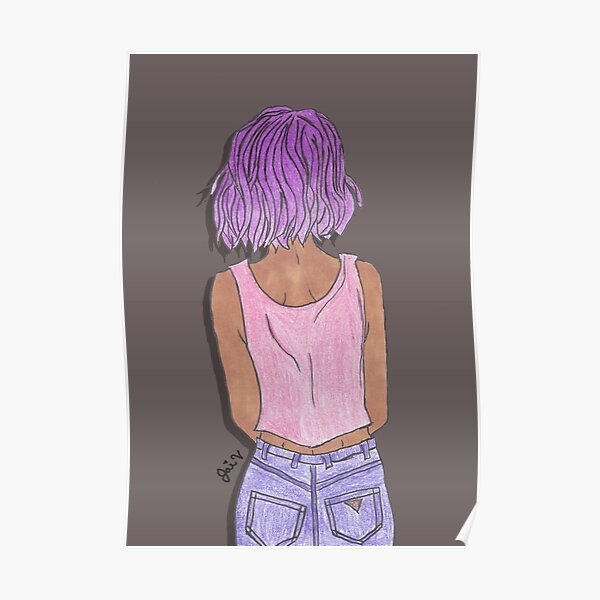 Purple Hair Poster